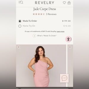 Revelry One Shoulder Dress in Blushing Bride